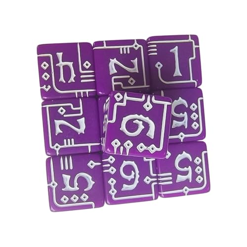 Taktile Acrylic Industrial Themed Number Dices von CHIZISX