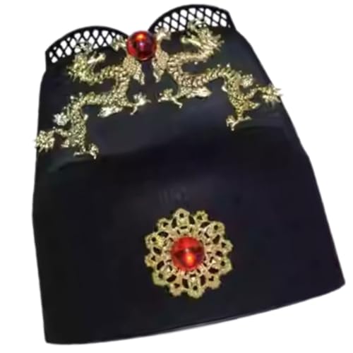 Traditionelle chinesische Mütze im Vintage-Stil, atmungsaktiv, Vliesstoff, Kopfbedeckung für historische Veranstaltungen, Versammlungen, Cosplay-Hut von CHIZISX