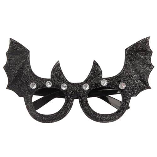 CHJIEXDEC Halloween-Brille, Spielzeug, Cosplay, Halloween, Partygeschenk, lustige Glitzer-Dekorationen für Erwachsene, Brille (dunkle Fledermaus) von CHJIEXDEC