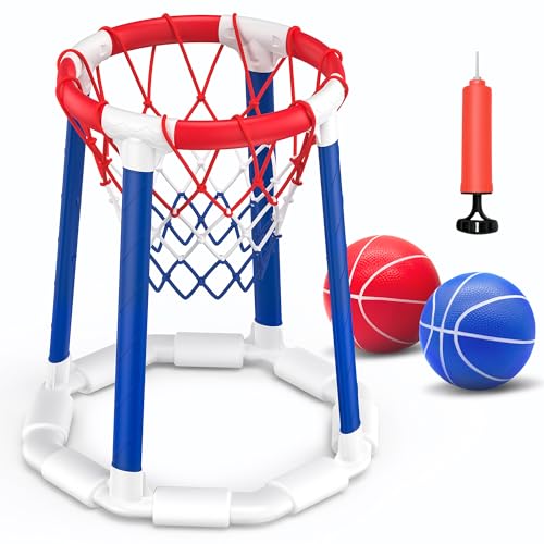 CHMYWJ Pool Basketballkorb mit 2 Bällen – Pool Spielzeug Basketballkorb für Pool Spiele, Pool Spielzeug Kinder, basketballkorb Pool zubehör für Pool Party CHMYWJ Pool Basketballkorb mit 2 Bällen – Pool Spielzeug Basketballkorb für Pool Spiele, Pool Spielzeug Kinder, basketballkorb Pool zubehör für Pool Party von CHMYWJ