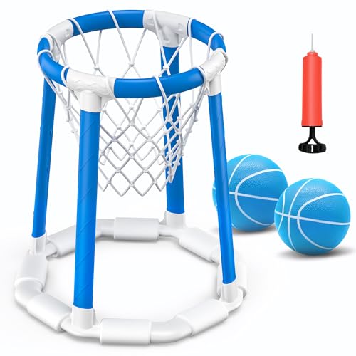 CHMYWJ Pool Basketballkorb mit 2 Bällen – Pool Spielzeug Basketballkorb für Pool Spiele, Pool Spielzeug Kinder, basketballkorb Pool zubehör für Pool Party CHMYWJ Pool Basketballkorb mit 2 Bällen – Pool Spielzeug Basketballkorb für Pool Spiele, Pool Spielzeug Kinder, basketballkorb Pool zubehör für Pool Party von CHMYWJ
