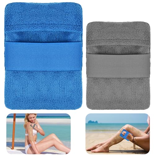 CHONGQILAO Sand Entferner für den Strand, 2 Stück Sandentfernungsbeutel Abwischen Samtsand, Tragbarer Sand Entferner Strand, Sand Entfernung Tasche für Strandurlaub, Urlaub, Camping (Kein Talkum) von CHONGQILAO