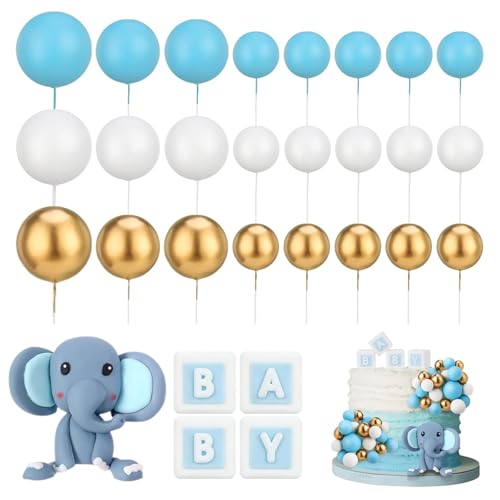Elefant Tortendeko Geburtstag, 29 Stück Cupcake Topper Elefant Kuchen Topper Elefant, Tortendeko Tiere Cake Topper Babyparty Elefant Kuchen Deko für Baby Shower Gender Reveal Partydeko Elefant Tortendeko Geburtstag, 29 Stück Cupcake Topper Elefant Kuchen Topper Elefant, Tortendeko Tiere Cake Topper Babyparty Elefant Kuchen Deko für Baby Shower Gender Reveal Partydeko von CHONGQILAO