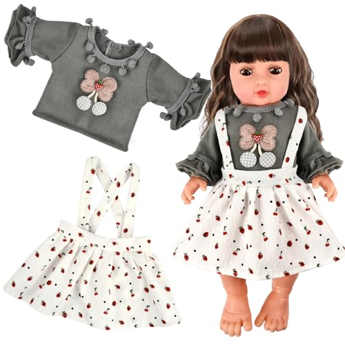 Kleidung Outfits für Baby Puppen, Puppenkleidung für Babypuppen, Kleidung Bekleidung Outfits für Baby Puppen, Puppenkleider Set mit Kleidung Rock Puppenzubehör für 35-45 cm New Born Baby Puppen Kleidung Outfits für Baby Puppen, Puppenkleidung für Babypuppen, Kleidung Bekleidung Outfits für Baby Puppen, Puppenkleider Set mit Kleidung Rock Puppenzubehör für 35-45 cm New Born Baby Puppen von CHONGQILAO