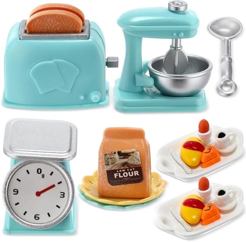 Miniatur Wichtel Zubehör Backen, Miniatur Puppenhaus Zubehör Küche, Puppenhaus Zubehör Weihnachten, Miniatur Toaster Mehlsack Schneebesen Küchenwaage, 1:12 Miniatur Küche Zubehör Wichtel Backset Miniatur Wichtel Zubehör Backen, Miniatur Puppenhaus Zubehör Küche, Puppenhaus Zubehör Weihnachten, Miniatur Toaster Mehlsack Schneebesen Küchenwaage, 1:12 Miniatur Küche Zubehör Wichtel Backset von CHONGQILAO