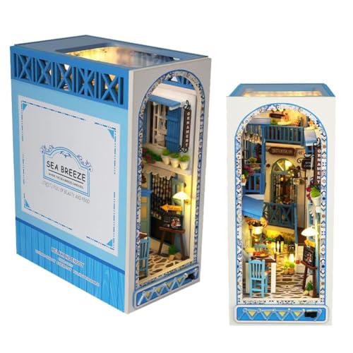 Bastelbuch-Sets für Erwachsene, Miniatur-Haus-Set mit LED-Licht, 3D-Puzzle-Vorlagen aus Holz, für Erwachsene, zum Bauen von Geschenken für Jugendliche Bastelbuch-Sets für Erwachsene, Miniatur-Haus-Set mit LED-Licht, 3D-Puzzle-Vorlagen aus Holz, für Erwachsene, zum Bauen von Geschenken für Jugendliche von CHOOYIH