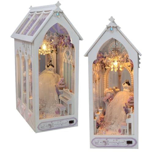 Bastelset Buch Nook, Basteln, Booknook Micro House Building Kit mit LED-Licht, 3D-Puzzle aus Holz, Buchregal, Dekoration, für Erwachsene und Jugendliche, Mini-Spielzeug-Set Bastelset Buch Nook, Basteln, Booknook Micro House Building Kit mit LED-Licht, 3D-Puzzle aus Holz, Buchregal, Dekoration, für Erwachsene und Jugendliche, Mini-Spielzeug-Set von CHOOYIH