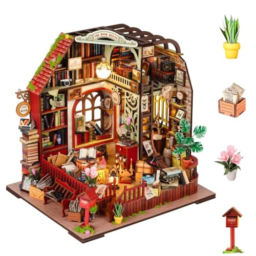 DIY Miniatur Puppenhaus Kit Mini Booknook Craft Bücherregal Dekor Holz Miniaturen Haus Handwerk DIY Modellbausätze Weihnachten Geburtstag Geschenke für Erwachsene DIY Miniatur Puppenhaus Kit Mini Booknook Craft Bücherregal Dekor Holz Miniaturen Haus Handwerk DIY Modellbausätze Weihnachten Geburtstag Geschenke für Erwachsene von CHOOYIH