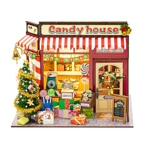 DIY Weihnachtspuppenhaus-Möbel-Set, Mini-Puppenhaus-Holzhandwerkshaus, Miniaturhaus-Set für Kinder, Teenager, Erwachsene, Freunde, Geburtstagsgeschenk DIY Weihnachtspuppenhaus-Möbel-Set, Mini-Puppenhaus-Holzhandwerkshaus, Miniaturhaus-Set für Kinder, Teenager, Erwachsene, Freunde, Geburtstagsgeschenk von CHOOYIH