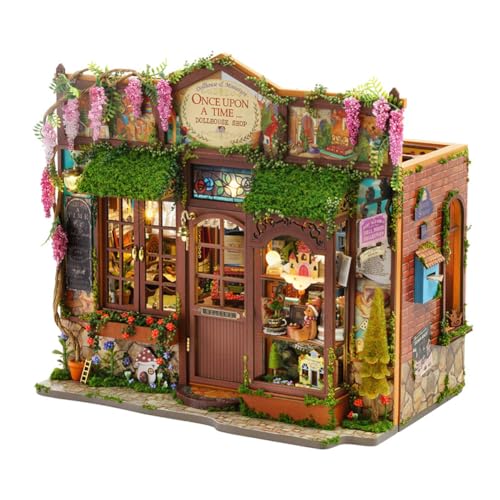 Miniaturhaus-Set zum Selbermachen mit LED-Lichtern, Holzhandwerk, Puppenhaus-Kits, Mini-Haus-Bauset aus Holz, kreatives Geschenk für Erwachsene und Jugendliche Miniaturhaus-Set zum Selbermachen mit LED-Lichtern, Holzhandwerk, Puppenhaus-Kits, Mini-Haus-Bauset aus Holz, kreatives Geschenk für Erwachsene und Jugendliche von CHOOYIH