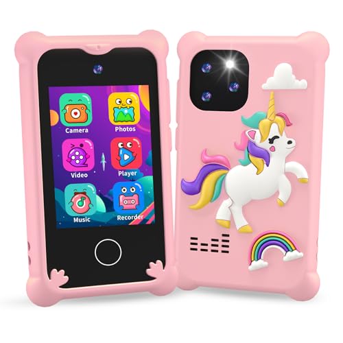 Kinder Handy, 2.8” Display Kids Smart Phone mit Musik und Spiel, Kinderkamera mit Touchscreen, Kinderhandy Geschenk für Kinder 3 4 5 6 7 8 Jahren Mädchen Kinder Handy, 2.8” Display Kids Smart Phone mit Musik und Spiel, Kinderkamera mit Touchscreen, Kinderhandy Geschenk für Kinder 3 4 5 6 7 8 Jahren Mädchen von CHRERNA