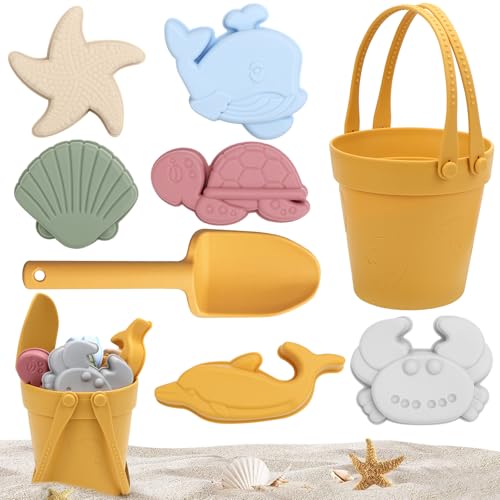 CHRI Sandspielzeug Strandspielzeug Kinder 8 Stück Silikon Sandspielzeug Set Sandkasten Spielzeug mit Eimer Spaten Sandförmchen Sand Spielzeug ab 2 3 4 5 Jahr CHRI Sandspielzeug Strandspielzeug Kinder 8 Stück Silikon Sandspielzeug Set Sandkasten Spielzeug mit Eimer Spaten Sandförmchen Sand Spielzeug ab 2 3 4 5 Jahr von CHRI