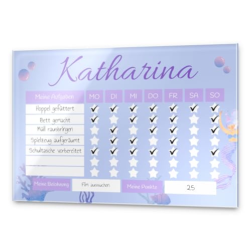 CHRISCK design Kinder Belohnungstafel personalisiert mit Namen - Wochenplan für Jungen & Mädchen - Routine Planer o. Töpfchen Belohnungssystem - Aufgabenplaner Kalender to do Liste Tagesplan CHRISCK design Kinder Belohnungstafel personalisiert mit Namen - Wochenplan für Jungen & Mädchen - Routine Planer o. Töpfchen Belohnungssystem - Aufgabenplaner Kalender to do Liste Tagesplan von CHRISCK design