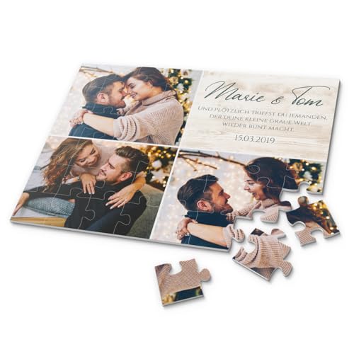 Acrylglas Puzzle mit Foto selbst gestalten | Fotopuzzle Collage mit eigenem Text | 30x22,5 cm - 48 Teile | persönliches Geschenk | Geburtstag Hochzeit Muttertag Vatertag Liebe Acrylglas Puzzle mit Foto selbst gestalten | Fotopuzzle Collage mit eigenem Text | 30x22,5 cm - 48 Teile | persönliches Geschenk | Geburtstag Hochzeit Muttertag Vatertag Liebe von CHRISCK design