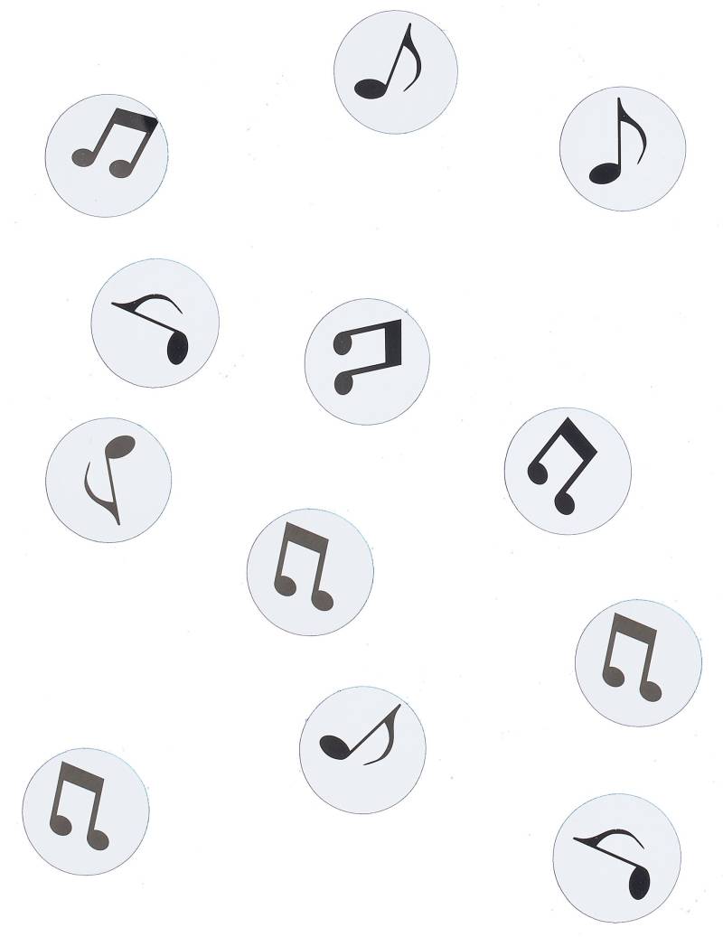 150 Tischkonfetti Musiknoten von CHRISTIANFABRICATIONS