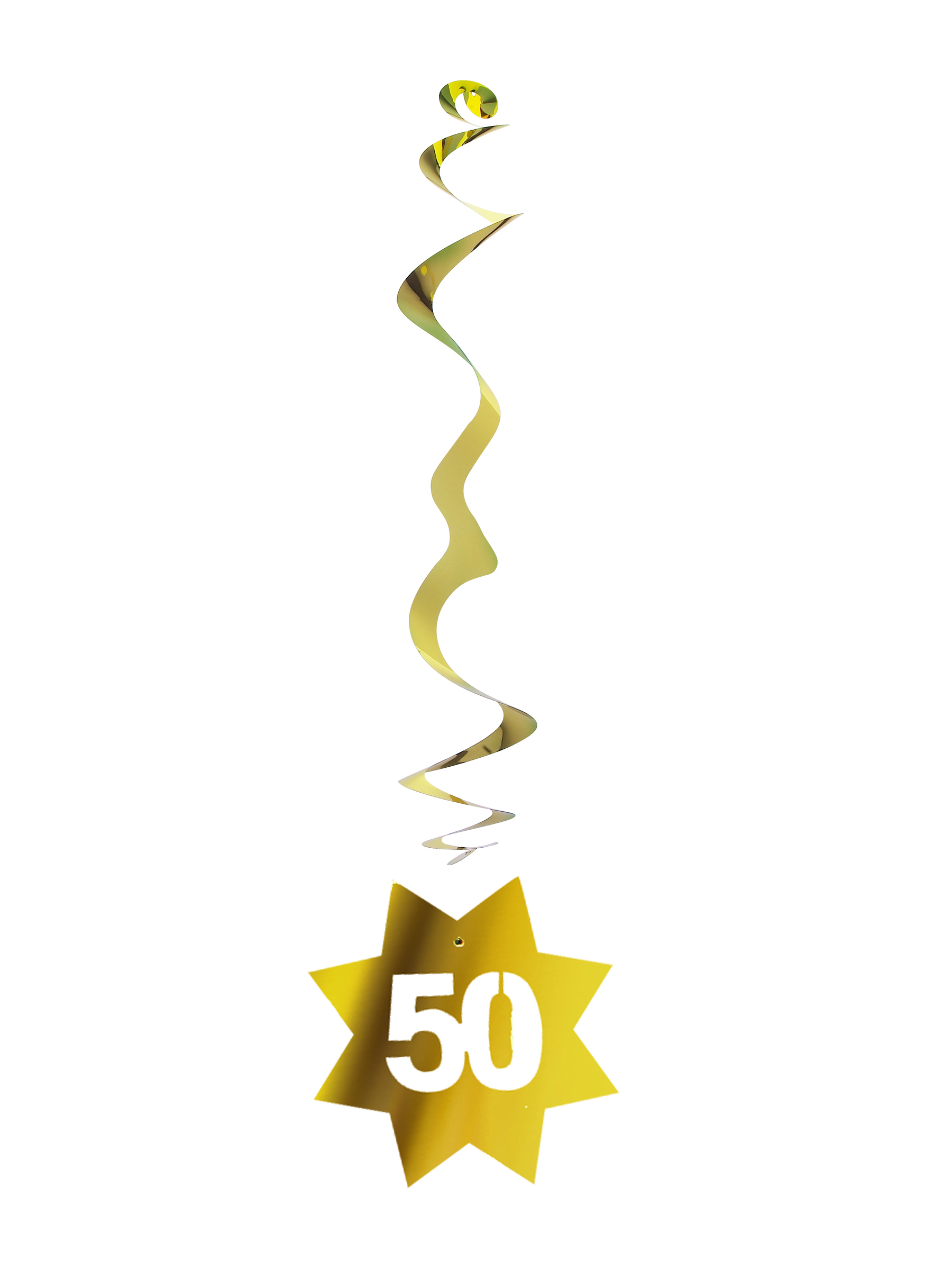 6er-Pack Gold-Hängedekoration Sterne 50. Geburtstag 6er-Pack Gold-Hängedekoration Sterne 50. Geburtstag von CHRISTIANFABRICATIONS