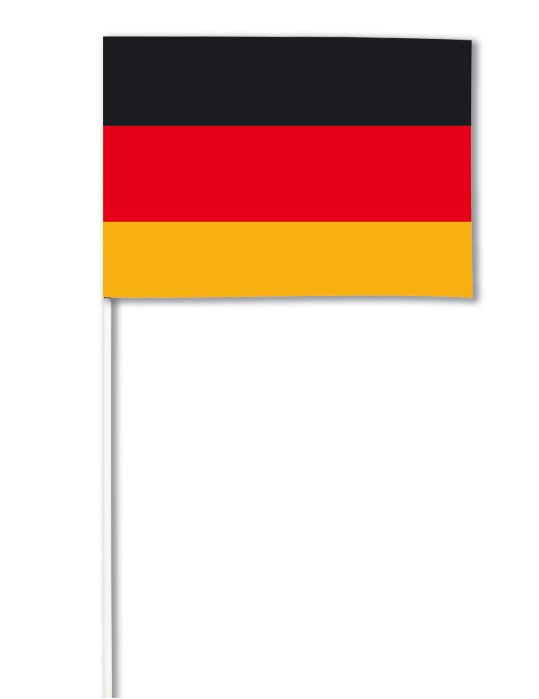 Deutschland-Fahne Fanartikel schwarz-rot-gold 14x21cm von CHRISTIANFABRICATIONS