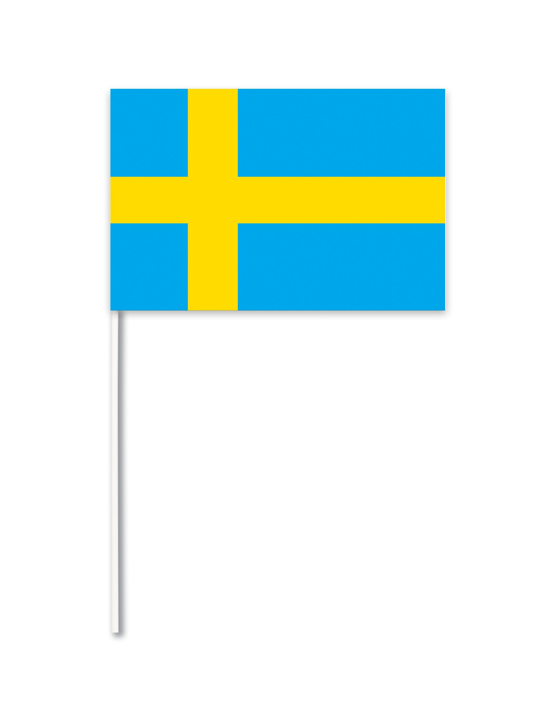 Fahne Schweden Papier 14 x 21 cm von CHRISTIANFABRICATIONS