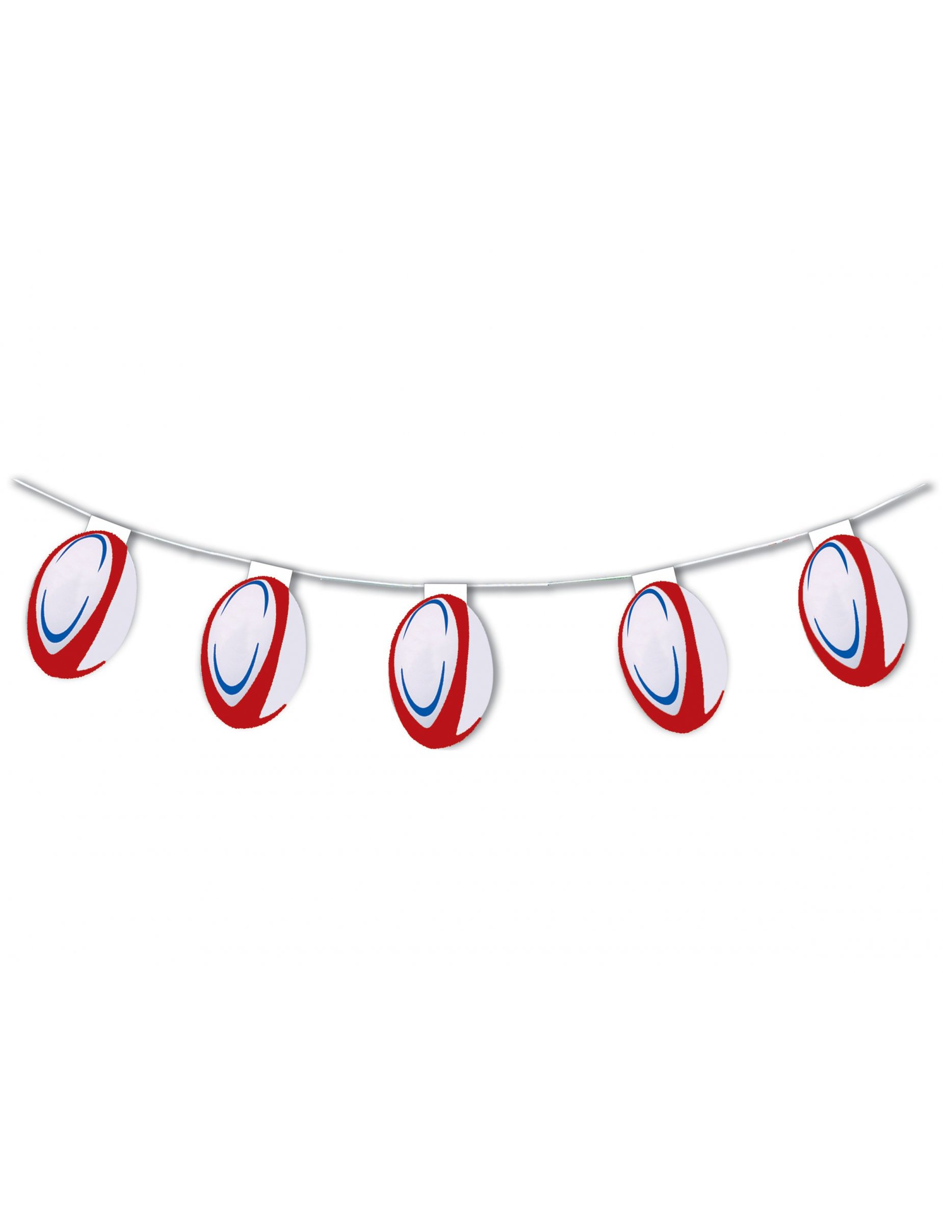 Feuerfeste Girlande Rugbybälle 5m Feuerfeste Girlande Rugbybälle 5m von CHRISTIANFABRICATIONS