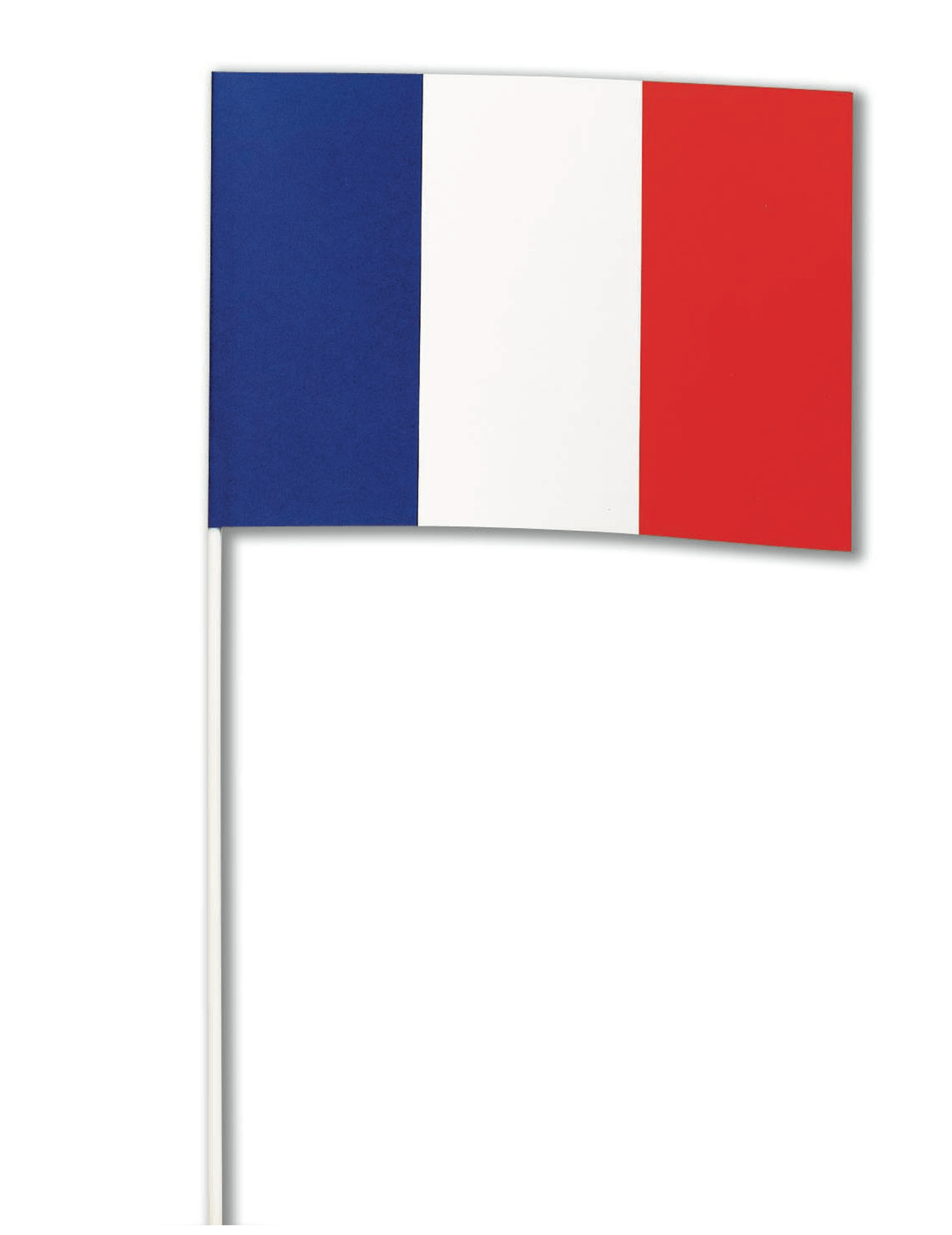 Frankreich-Papierfahne Länder-Fanartikel blau-weiss-rot 14x21cm von CHRISTIANFABRICATIONS