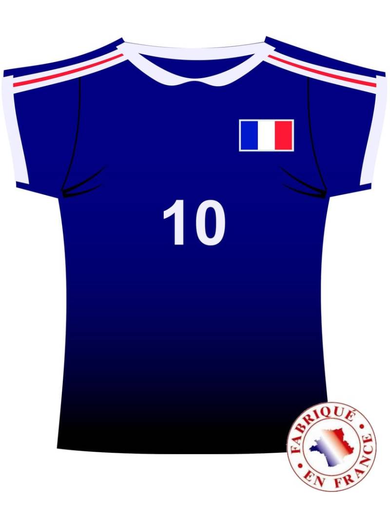 Frankreich Wand-Deko Fußball-Deko blau von CHRISTIANFABRICATIONS