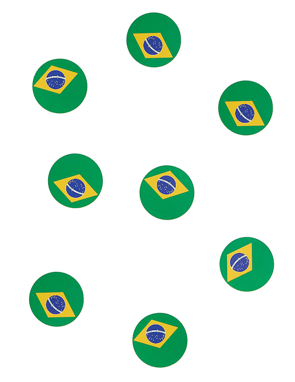 Tisch-Konfetti Brasilien Fanartikel Fussball 150 stück grün-gelb-blau 18g Tisch-Konfetti Brasilien Fanartikel Fussball 150 stück grün-gelb-blau 18g von CHRISTIANFABRICATIONS