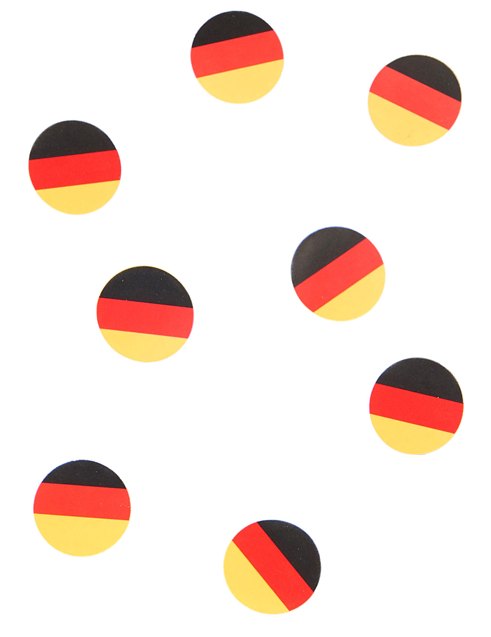 Tisch-Konfetti Deutschland Fanartikel Fussball 150 Stück schwarz-rot-gold 18g von CHRISTIANFABRICATIONS