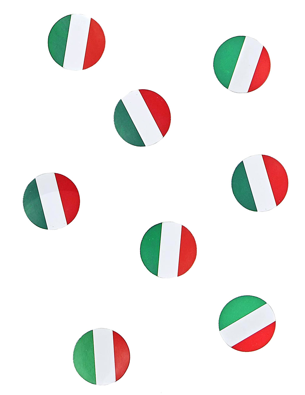 Tisch-Konfetti Italien Fanartikel Fussball 150 stück grün-weiss-rot 18g von CHRISTIANFABRICATIONS