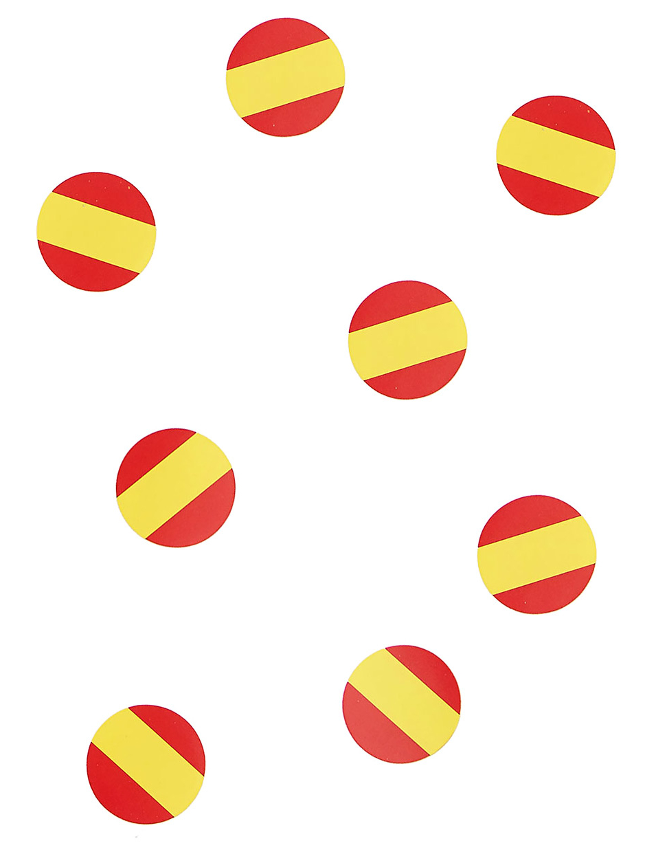Tisch-Konfetti Spanien Fanartikel Fussball 150 stück rot-gelb 18g von CHRISTIANFABRICATIONS