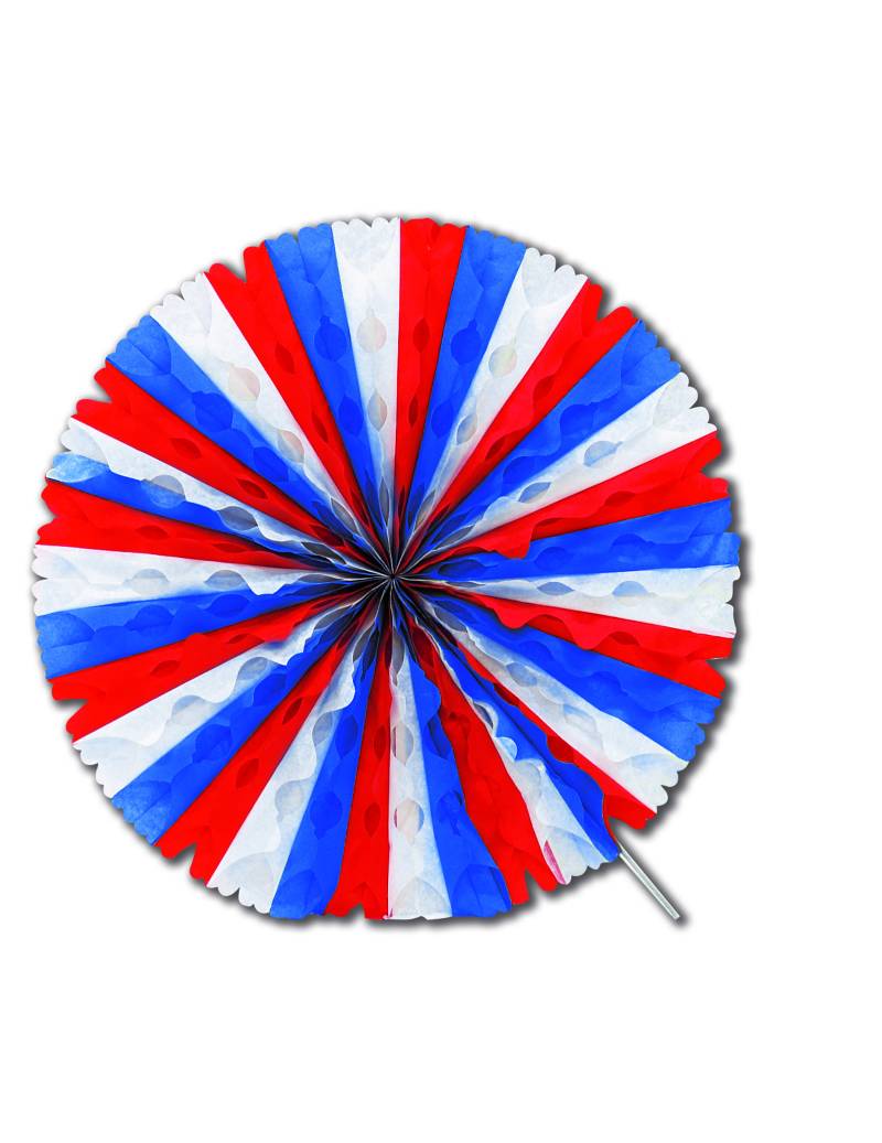 Waben-Deko Frankreich-Fanartikel Hängedeko weiss-blau-rot 50 cm von CHRISTIANFABRICATIONS