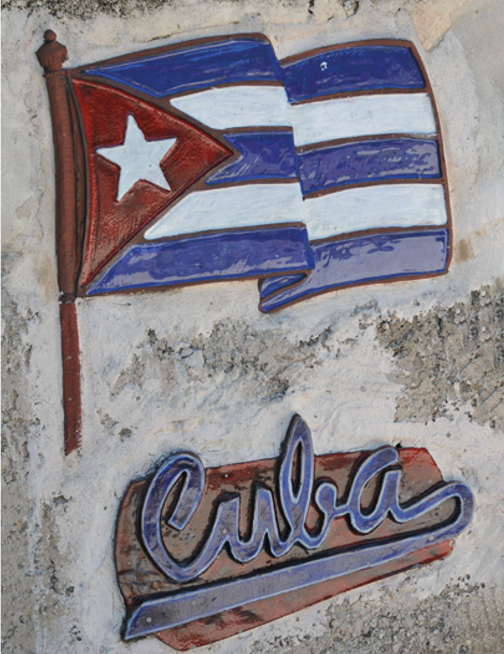 Wanddekoration Cuba bunt 30x41,5cm Wanddekoration Cuba bunt 30x41,5cm von CHRISTIANFABRICATIONS