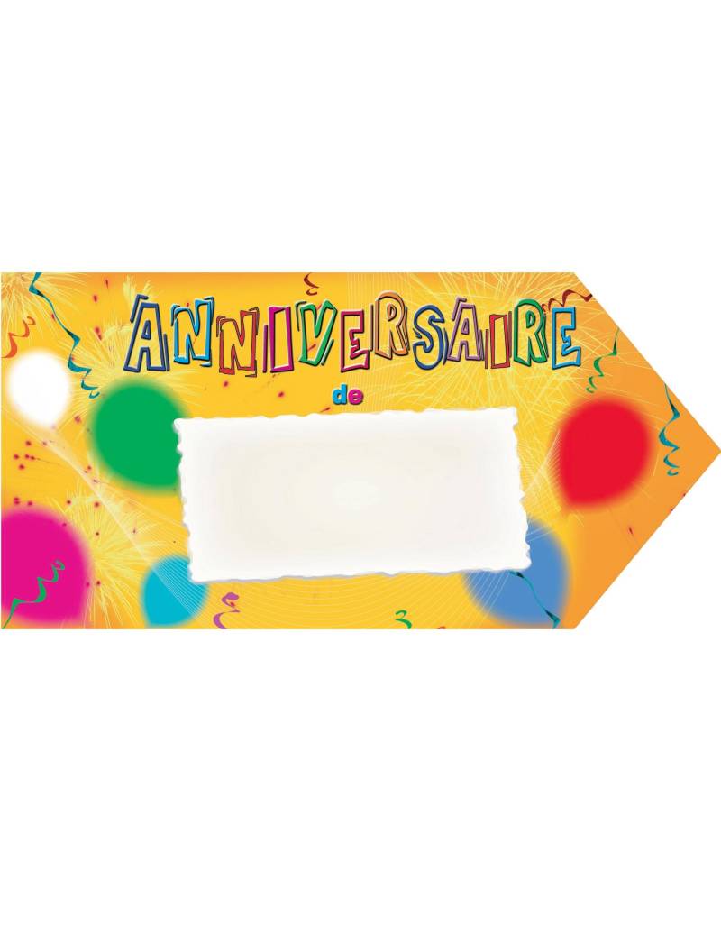 Wegweiser Schild Geburtstag Flèche Signalétique Geburtstag von CHRISTIANFABRICATIONS