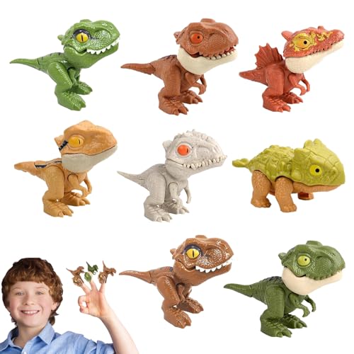 Dinosaurier-Fingerspielzeug, Langlebiges Dinosaurier-Beißspielzeug, Hochwertige Dinosaurierfiguren, Kleinkindspielzeug, EIN Geschenk Für Geburtstage, Besondere Anlässe, Weihnachten, Silvester. von CHROX