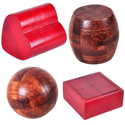 Knobelspiele Holz, 3D Knobelspiele für Erwachsene, Geschicklichkeitsspiele Erwachsene, Geduldsspiel für Erwachsene, Logikspiele für Erwachsene, Spielzeug Geschenk Set für Erwachsene & Kinder Knobelspiele Holz, 3D Knobelspiele für Erwachsene, Geschicklichkeitsspiele Erwachsene, Geduldsspiel für Erwachsene, Logikspiele für Erwachsene, Spielzeug Geschenk Set für Erwachsene & Kinder von CHSEEO