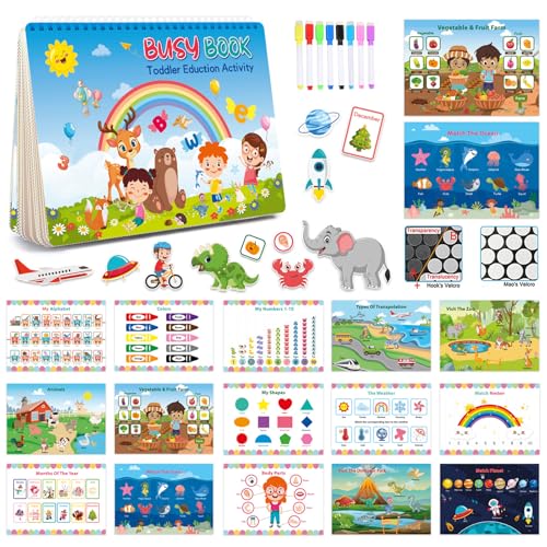 CHSEEO Busy Board ab 1 2 3 4 5 Jahr, Activity Board Kleinkinder Motorikspielzeug, Motorikbrett für Reise Auto Flugzeug, Kinder Geschenke für Jungs Mädchen, Kinder Spielzeug, Geburtstag Weihnachten CHSEEO Busy Board ab 1 2 3 4 5 Jahr, Activity Board Kleinkinder Motorikspielzeug, Motorikbrett für Reise Auto Flugzeug, Kinder Geschenke für Jungs Mädchen, Kinder Spielzeug, Geburtstag Weihnachten von CHSEEO