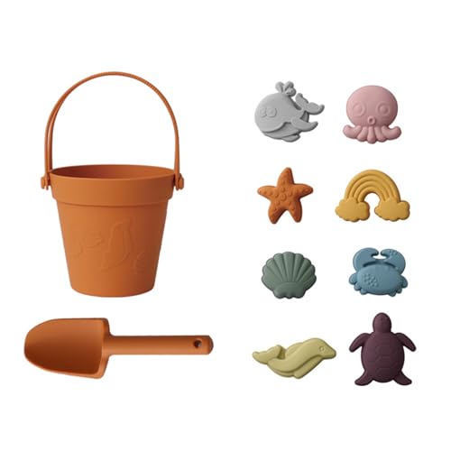 CHSEEO Sandspielzeug Silikon, 8 Stück Strandspielzeug Kinder, Sandkasten Spielzeug mit Eimer, Sandformen, Tierformen, Netzbeutel, Gartenspielzeug für Kinder, Sandspielzeug für Mädchen Junge-3 CHSEEO Sandspielzeug Silikon, 8 Stück Strandspielzeug Kinder, Sandkasten Spielzeug mit Eimer, Sandformen, Tierformen, Netzbeutel, Gartenspielzeug für Kinder, Sandspielzeug für Mädchen Junge-3 von CHSEEO