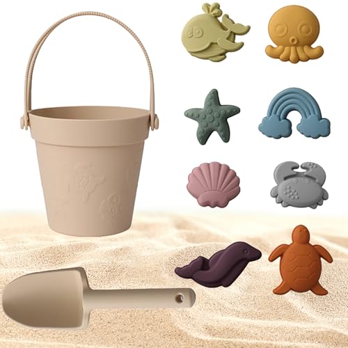 CHSEEO Sandspielzeug Silikon, 8 Stück Strandspielzeug Kinder, Sandkasten Spielzeug, Sandformen, Tierformen, Gartenspielzeug für Kinder, Sandspielzeug für Mädchen Junge-3 CHSEEO Sandspielzeug Silikon, 8 Stück Strandspielzeug Kinder, Sandkasten Spielzeug, Sandformen, Tierformen, Gartenspielzeug für Kinder, Sandspielzeug für Mädchen Junge-3 von CHSEEO