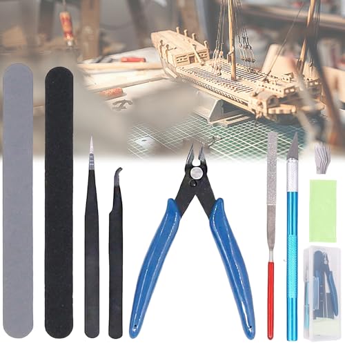 CHSG 9PCS Gundam-Modellwerkzeug, DIY Modellbau-Werkzeug-Set Für Kunststoff-Modellbausätze, Hobby-Bauwerkzeug-Set Für Gundam, Modeler Modellbausatz Modellierer Basic Tools Für Auto Flugzeuge Model Kit CHSG 9PCS Gundam-Modellwerkzeug, DIY Modellbau-Werkzeug-Set Für Kunststoff-Modellbausätze, Hobby-Bauwerkzeug-Set Für Gundam, Modeler Modellbausatz Modellierer Basic Tools Für Auto Flugzeuge Model Kit von CHSG