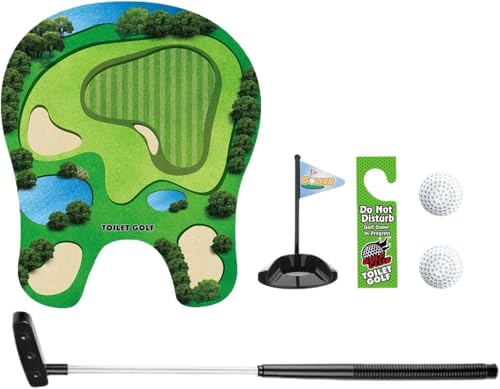 CHSG Toilette Golf Spiel Set, Lustige Geschenke für Männer Papa von Tochter Sohn, Toilette Golf Spiel Set, Toilette Zeit in jeder Toilette/Badezimmer für Papa, Erwachsene, Einzigartige Scherz CHSG Toilette Golf Spiel Set, Lustige Geschenke für Männer Papa von Tochter Sohn, Toilette Golf Spiel Set, Toilette Zeit in jeder Toilette/Badezimmer für Papa, Erwachsene, Einzigartige Scherz von CHSG