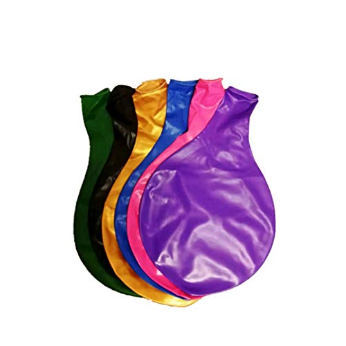 CHSYOO 6 Stück Durchmesser 36" 90cm Riesenballon Jumbo Latexballon großen bunten Ballon für die Dekoration, lila grün schwarz golden blau pink von CHSYOO