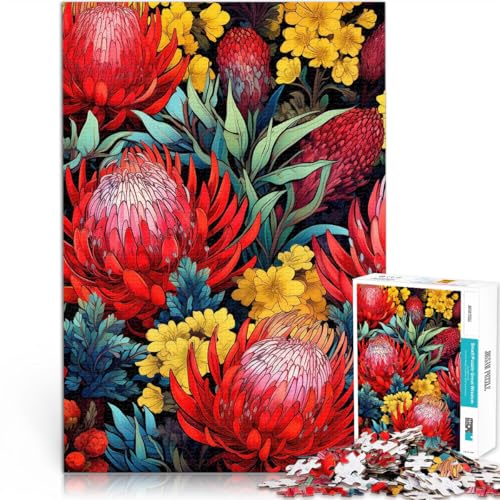 1000-Teile-Puzzle für Erwachsene Australische Einheimische Blumen Aus Holz ab 14 Jahren Entspannungsspiele Einzigartige Geburtstags Größe:50x75cm/19.6x29.5Zoll 1000-Teile-Puzzle für Erwachsene Australische Einheimische Blumen Aus Holz ab 14 Jahren Entspannungsspiele Einzigartige Geburtstags Größe:50x75cm/19.6x29.5Zoll von CHTLIFQ