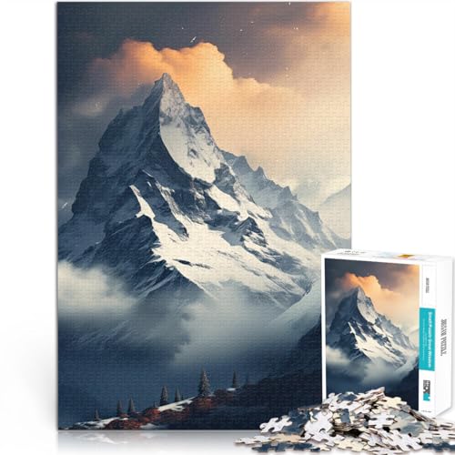 1000-Teile-Puzzle für Erwachsene Berge im Winter Aus Karton ab 14 Jahren Spielspielzeug Als Geschenk für die ganze Familie und Freunde。Größe:26x38cm/10.2x14.9Zoll 1000-Teile-Puzzle für Erwachsene Berge im Winter Aus Karton ab 14 Jahren Spielspielzeug Als Geschenk für die ganze Familie und Freunde。Größe:26x38cm/10.2x14.9Zoll von CHTLIFQ