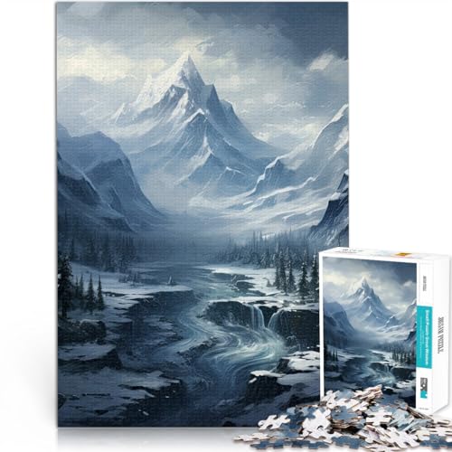 1000-Teile-Puzzle für Erwachsene Berge im Winter Aus Karton für 14+ Lernspiel Verbesserung der Liebe zwischen Paaren。Größe:26x38cm/10.2x14.9Zoll 1000-Teile-Puzzle für Erwachsene Berge im Winter Aus Karton für 14+ Lernspiel Verbesserung der Liebe zwischen Paaren。Größe:26x38cm/10.2x14.9Zoll von CHTLIFQ