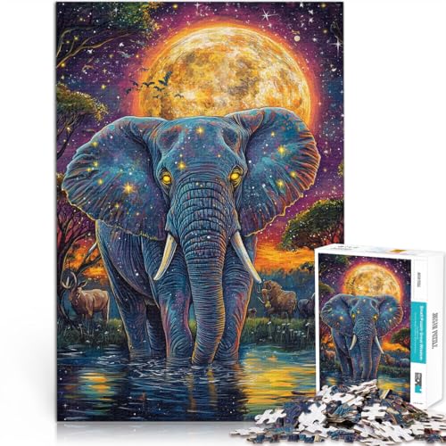 1000-Teile-Puzzle für Erwachsene Elefant, der König des Waldes Aus Holz ab 14 Jahren für Lernspiel-Herausforderungsspielzeug Geschenk zum Geburtstag。Größe:50x75cm/19.6x29.5Zoll 1000-Teile-Puzzle für Erwachsene Elefant, der König des Waldes Aus Holz ab 14 Jahren für Lernspiel-Herausforderungsspielzeug Geschenk zum Geburtstag。Größe:50x75cm/19.6x29.5Zoll von CHTLIFQ