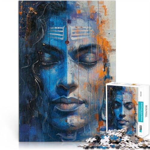 1000-Teile-Puzzle für Erwachsene Göttliche Gelassenheit Shiva Aus Karton ab 14 Jahren Dekomprimierendes intellektuelles Lernspielzeug tolles Geschenk。Größe:38x52cm/14.9x20.4Zoll 1000-Teile-Puzzle für Erwachsene Göttliche Gelassenheit Shiva Aus Karton ab 14 Jahren Dekomprimierendes intellektuelles Lernspielzeug tolles Geschenk。Größe:38x52cm/14.9x20.4Zoll von CHTLIFQ