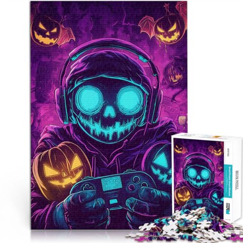 1000-Teile-Puzzle für Erwachsene Halloween Gamer Totenkopf Aus Karton ab 14 Jahren Eltern-Kind-Interaktion Interessante Geschenke zur Stressreduzierung。Größe:26x38cm/10.2x14.9Zoll 1000-Teile-Puzzle für Erwachsene Halloween Gamer Totenkopf Aus Karton ab 14 Jahren Eltern-Kind-Interaktion Interessante Geschenke zur Stressreduzierung。Größe:26x38cm/10.2x14.9Zoll von CHTLIFQ