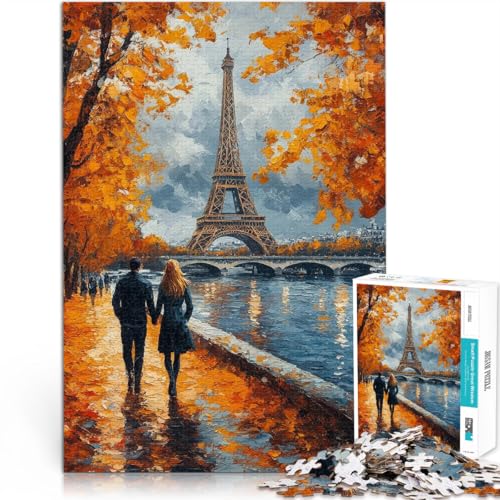 1000-Teile-Puzzle für Erwachsene Herbstspaziergang am Eiffelturm Aus Holz für 14+ Heimdekoration Schenkung von Kunstwerken。Größe:50x75cm/19.6x29.5Zoll 1000-Teile-Puzzle für Erwachsene Herbstspaziergang am Eiffelturm Aus Holz für 14+ Heimdekoration Schenkung von Kunstwerken。Größe:50x75cm/19.6x29.5Zoll von CHTLIFQ