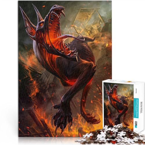 1000-Teile-Puzzle für Erwachsene Höllenhund Aus Holz ab 14 Jahren Herausforderndes Spiel Tolles Geschenk zum Spielen。Größe:50x75cm/19.6x29.5Zoll 1000-Teile-Puzzle für Erwachsene Höllenhund Aus Holz ab 14 Jahren Herausforderndes Spiel Tolles Geschenk zum Spielen。Größe:50x75cm/19.6x29.5Zoll von CHTLIFQ