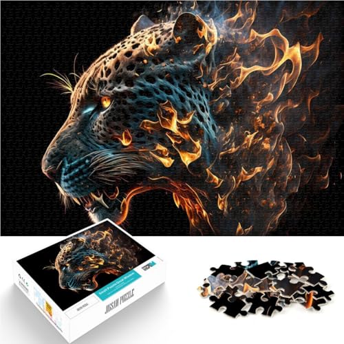 1000-Teile-Puzzle für Erwachsene Jaguar aus Feuer Aus Holz ab 14 Jahren Unmögliches Spiel Geschenke zum 。Größe:50x75cm/19.6x29.5Zoll 1000-Teile-Puzzle für Erwachsene Jaguar aus Feuer Aus Holz ab 14 Jahren Unmögliches Spiel Geschenke zum 。Größe:50x75cm/19.6x29.5Zoll von CHTLIFQ