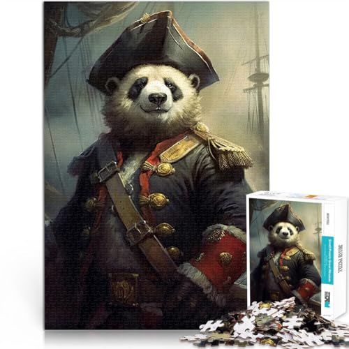 1000-Teile-Puzzle für Erwachsene Kapitän Panda der Seemann Aus Holz ab 14 Jahren Trainieren Sie Ihr Gehirn und Ihre Hände Weihnachtsspiel Geschenke。Größe:50x75cm/19.6x29.5Zoll 1000-Teile-Puzzle für Erwachsene Kapitän Panda der Seemann Aus Holz ab 14 Jahren Trainieren Sie Ihr Gehirn und Ihre Hände Weihnachtsspiel Geschenke。Größe:50x75cm/19.6x29.5Zoll von CHTLIFQ